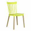 стул Кьявари Цветной Дерево, желтый пластик фото